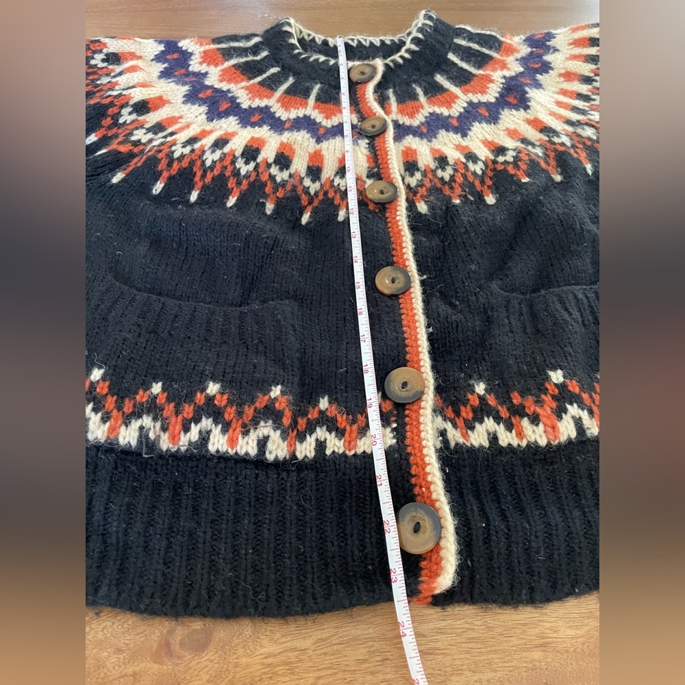 Doen Hue Cardigan in Aberdeen Fair Isle, large - Picture 5 of 8